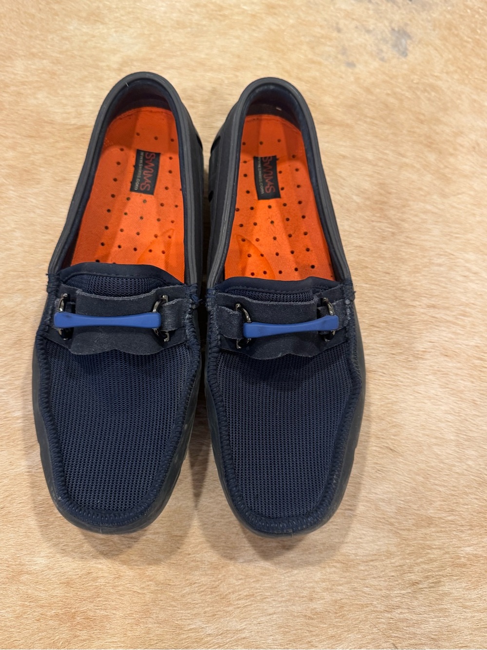 SWIMS Men’s Navy Mesh Slip-On Loafers